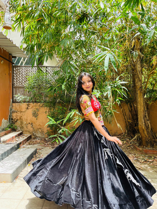 black kapda set