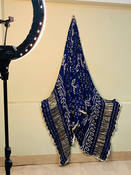 blue bandhani duptta
