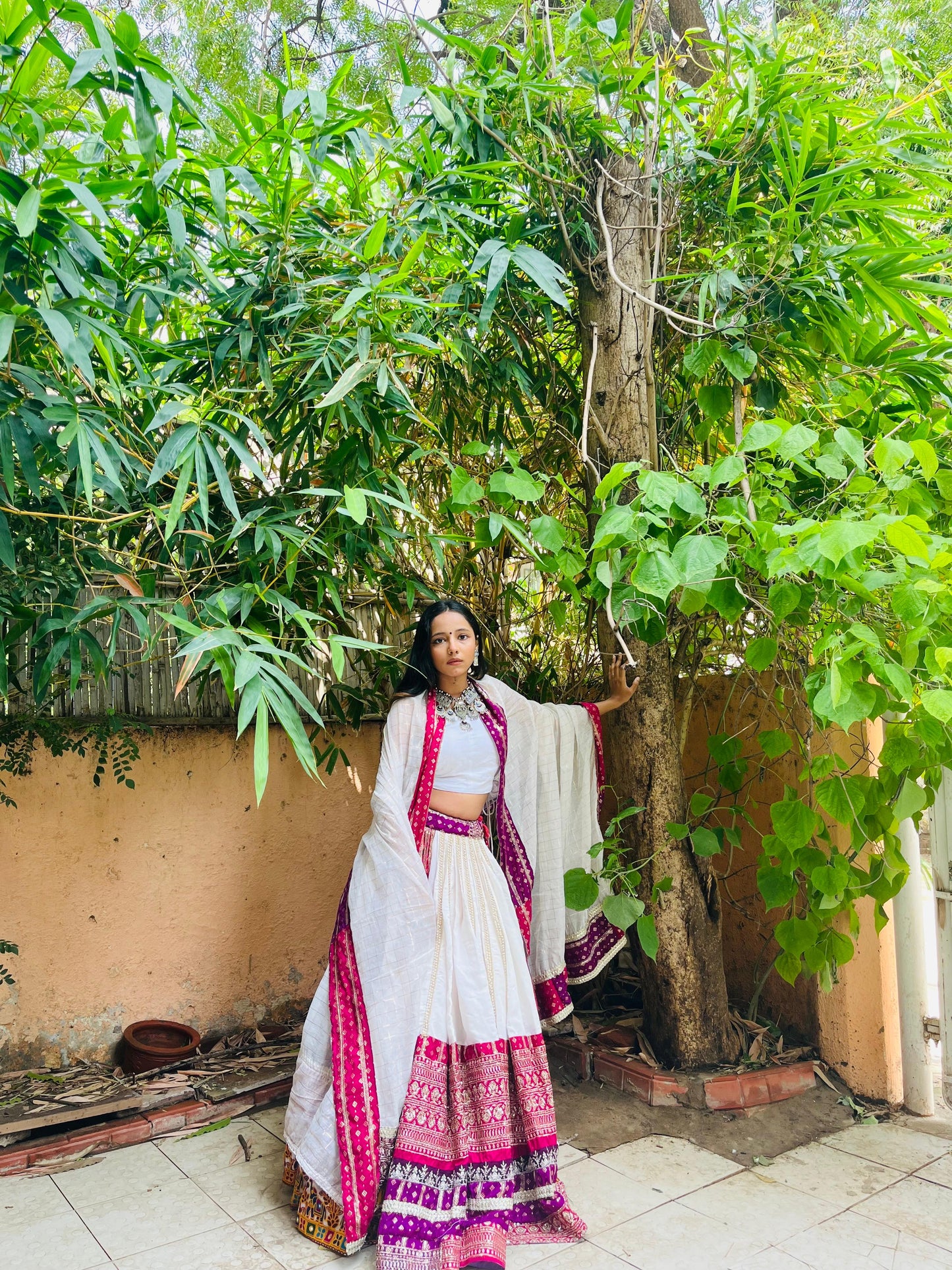 Safed(Pink And Purple)
