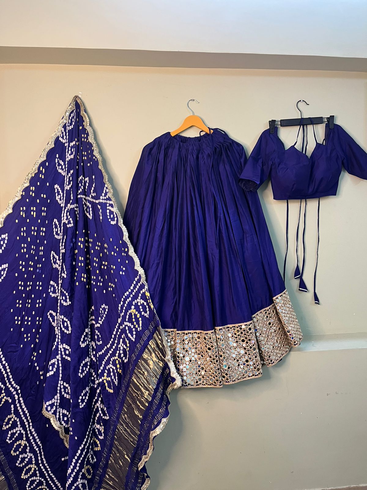 sundar blue lehenga
